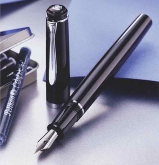 Pelikan Classic P200/205 Patronenfüllhalter P205 silberfarben B - Breit