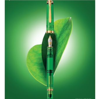 Pelikan Souverän M800 Special Edition Green Demonstrator Kolbenfüllhalter 