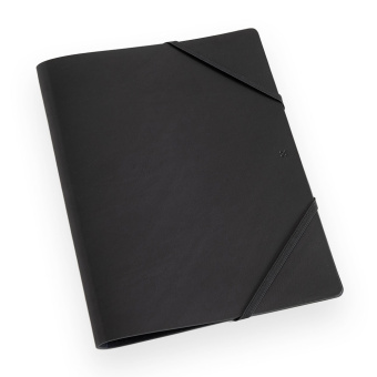 Legendär Hyde Leather Document Folder Black 