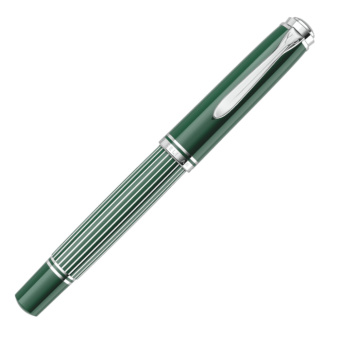 Pelikan Souverän M815 Special Edition Metal Striped Green fountain pen 