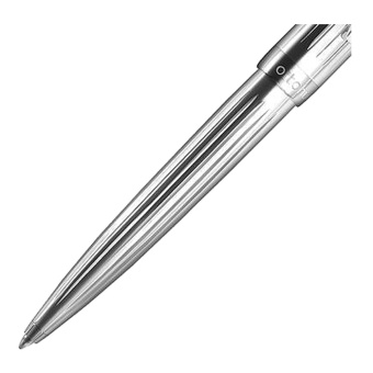 Otto Hutt design 07 Faden-Guillochierung Silber Kugelschreiber 