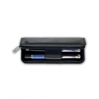 Pelikan Nappa Leder-Etui schwarz, TGX2N, für zwei Schreibgeräte 
