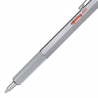 Rotring 600 Kugelschreiber silber 