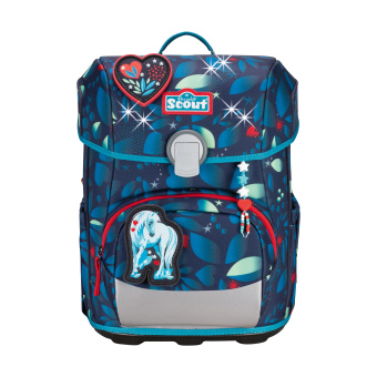 Scout Neo Schulranzen Set LED White Unicorn
