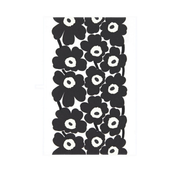 marimekko Unikko Geschirrtuch Schwarz 