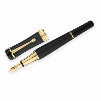 Montblanc Bonheur Night Füllfederhalter schwarz-gold 