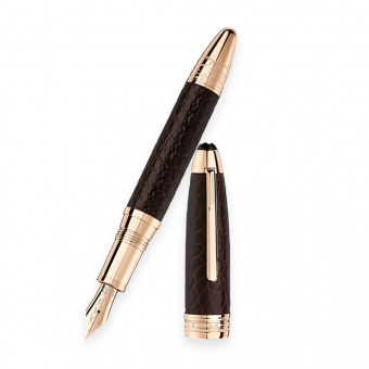 Montblanc Great Masters Alligator Leather Brown Special Edition Fountain Pen 