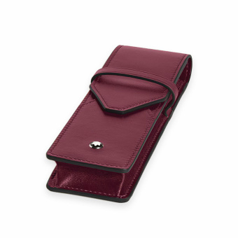 Montblanc Meisterstück Leather Case for 2 Writing Instruments Cassis 