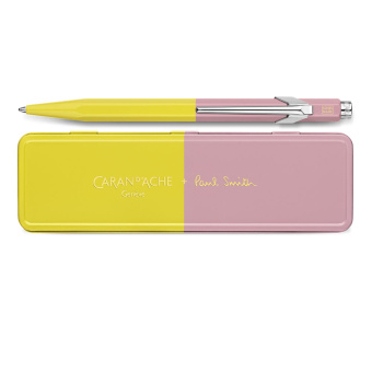 Caran d´Ache Paul Smith 849 Limited Edition 4 Kugelschreiber Chartreuse Yellow & Rose Pink 