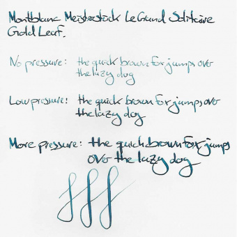 Montblanc Meisterstück Solitaire Calligraphy Gold Leaf Flex Nib Füllfederhalter 