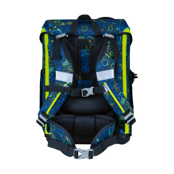 DerDieDas Ergoflex Easy Neon Crazy Schulranzen Set 