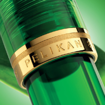 Pelikan Souverän M800 Special Edition Green Demonstrator Kolbenfüllhalter F - Fein