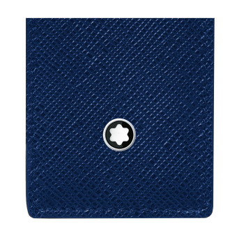 Montblanc Sartorial Leder Etui für 2 Schreibgeräte Blau 