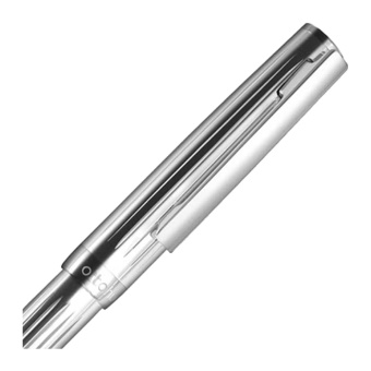 Otto Hutt design 07 Faden-Guillochierung Silber Kugelschreiber 