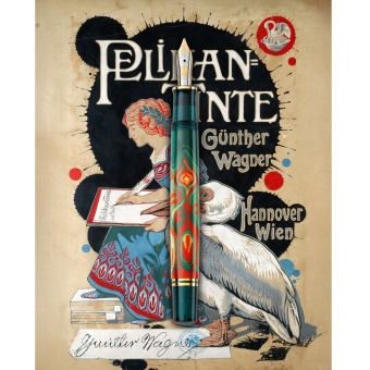 Pelikan Souverän M600 Special Edition Pelikan Art Collection Rudi Rother Kolbenfüllhalter 