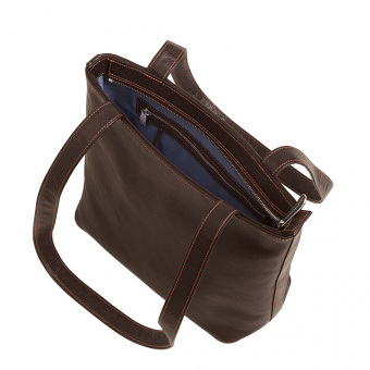 Sonnenleder Tasche Sevilla K Mocca / Futter ecru