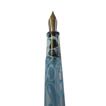 Tianzi T01 Blue Swirls fountain pen M - medium