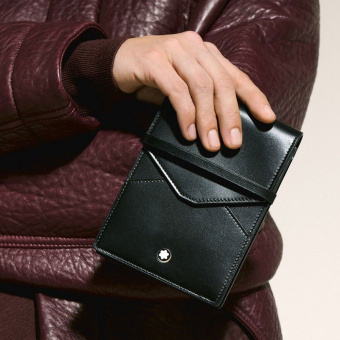 Montblanc Meisterstück Sartorial Leder Etui für 5 Schreibgeräte Schwarz