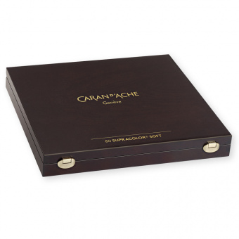 Caran d'Ache Wooden Case Supracolor Soft 80 Wooden Colour Pencils 