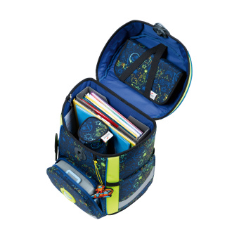 DerDieDas Ergoflex Easy Neon Crazy Schulranzen Set 