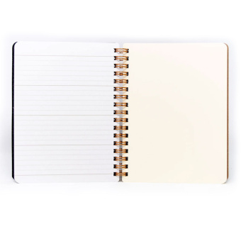 Midori Ring Memo Grain B6 Dark brown