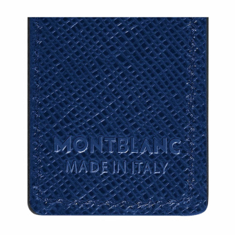 Montblanc Sartorial Leder Etui für 1 Schreibgerät Blau 