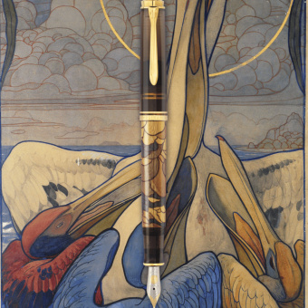 Pelikan Souverän M600 Special Edition Pelikan Art Collection Georg Tippel Kolbenfüllhalter 