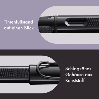 Lamy Safari Special Edition meteorite Fountain pen B - Breit