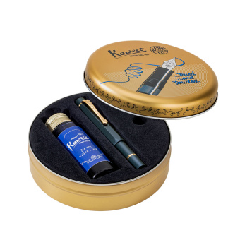Kaweco Al SPORT Kolbenfüllhalter Starter Set Navy 