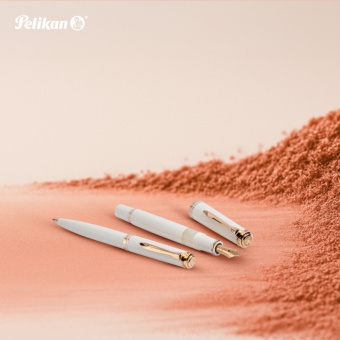 Pelikan Souverän M600 Special Edition White & Rose Gold Kolbenfüllhalter 
