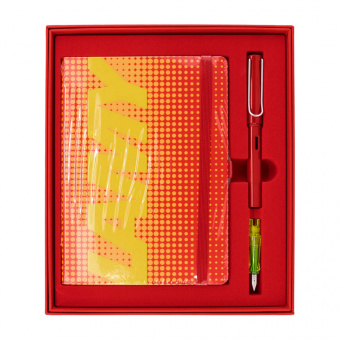 Lamy AL-star glossy red Set Füllhalter Special Edition EF - Extra Fein