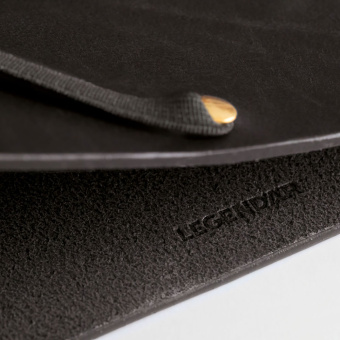 Legendär Hyde Leather Document Folder Black 