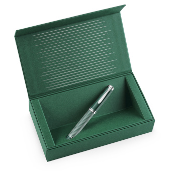 Pelikan Souverän M815 Special Edition Metal Striped Green fountain pen 
