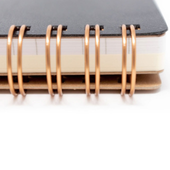 Midori Ring Memo Grain B6 Dark brown