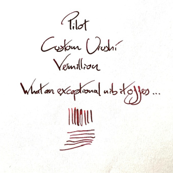 Pilot Custom Urushi Füllhalter Vermillion Red 