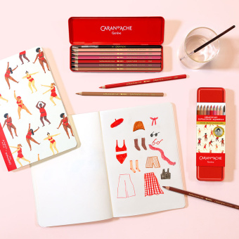 Caran d´Ache + Nina Cosford Kreativ-Set Supracolor Aquarelle-Holzfarbstifte Sonderedition 