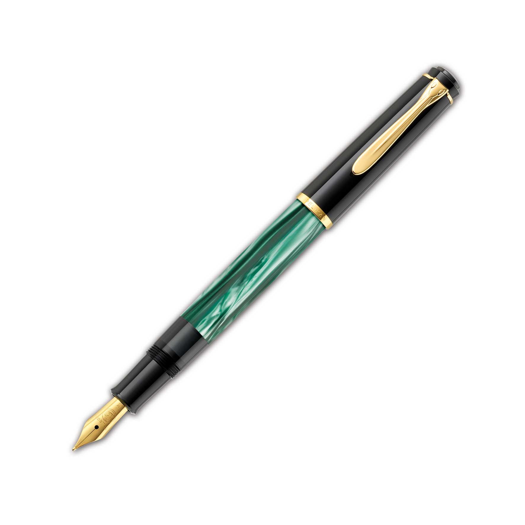 Pelikan Classic M200 Grün-Marmoriert Kolbenfüllhalter