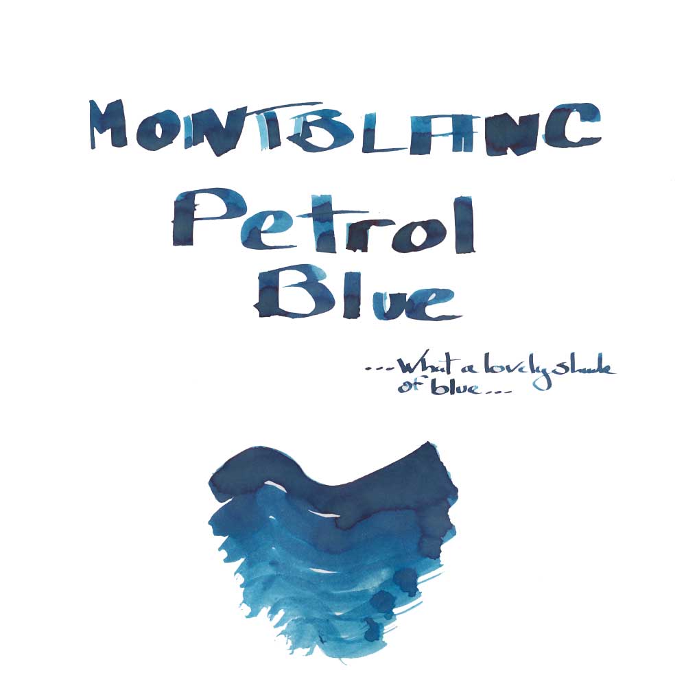 Montblanc ink bottle Petrol Blue