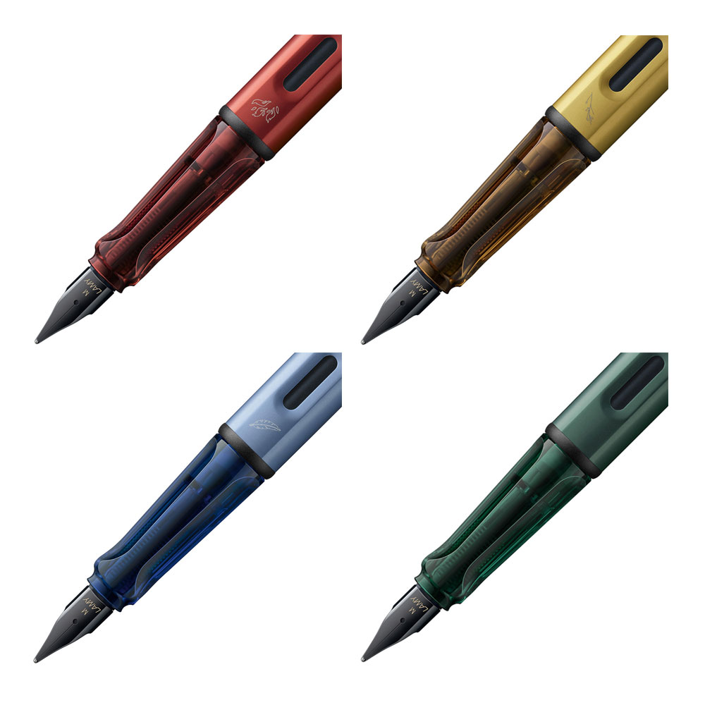 Lamy Safari Harry Potter Füllhalter Set - 4 Häuser Edition Mit Hauswappen & Blauer Tinte